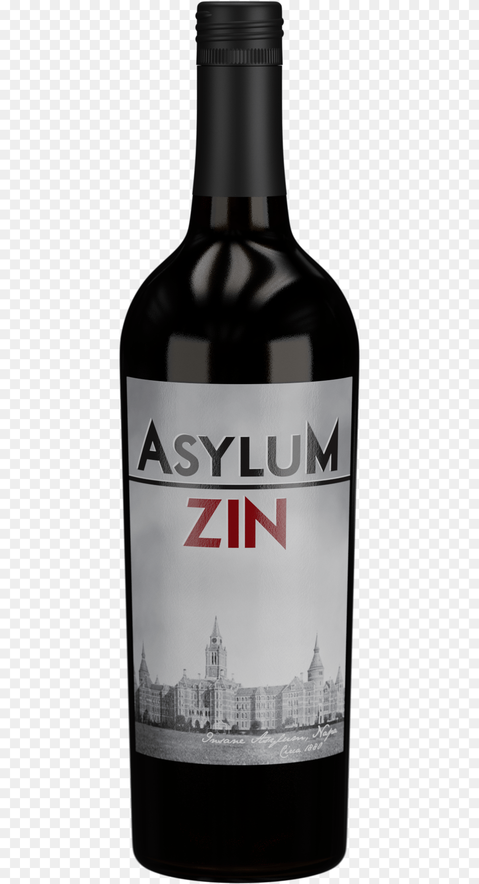 Fact Sheet Asylum Zinfandel 2014 Red Wine From California, Alcohol, Beverage, Bottle, Liquor Free Png Download
