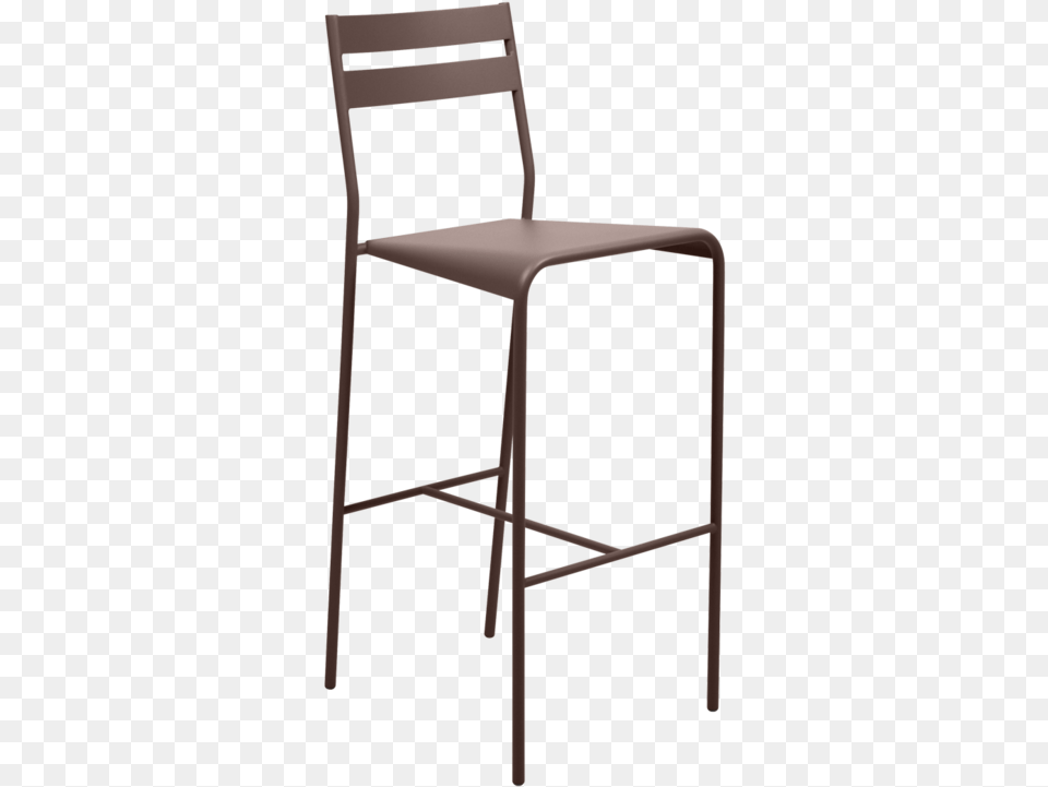 Facto Fermob Facto Bar Chair H 75 Cm Metal Nutmeg, Furniture Png