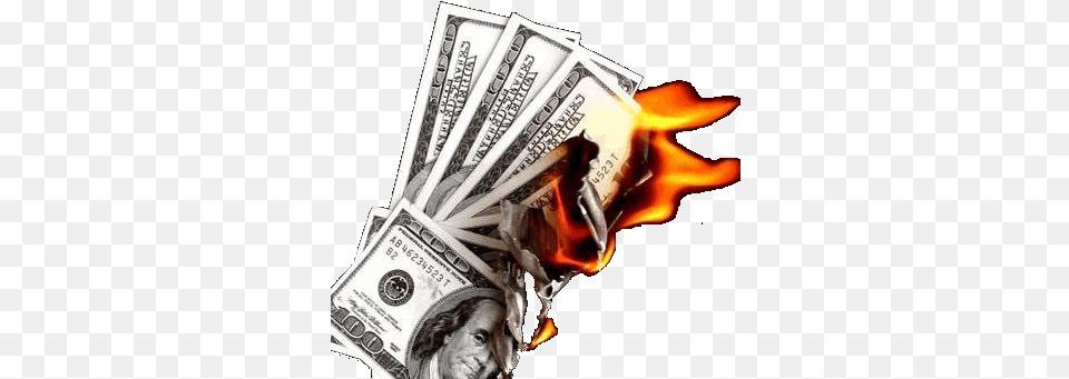 Factors Contribute To Error Rates Money On Fire Transparent, Adult, Female, Person, Woman Png Image