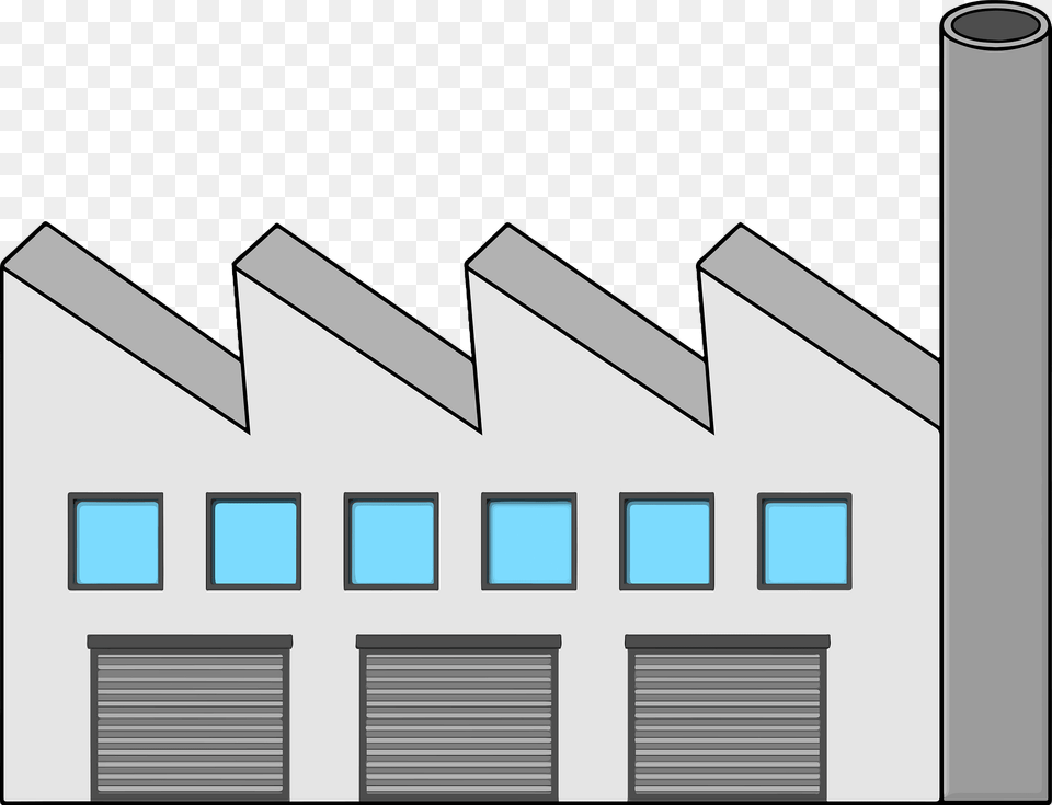 Factory Clipart, City, Window, Curtain, Shutter Free Png