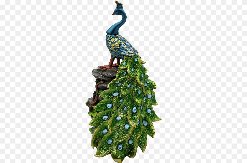 Factory Custom Hand Carved Resin Antique Peacock Peafowl, Animal, Bird Png Image