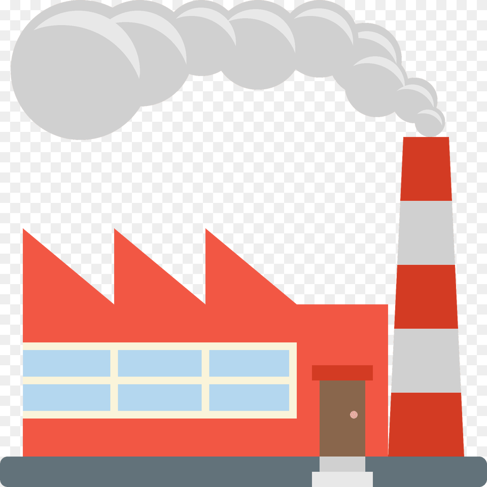 Factory Emoji Clipart, Pollution, Architecture, Building, Power Plant Png Image
