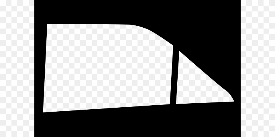 Factory Glass No Tint Car Window, Triangle Png