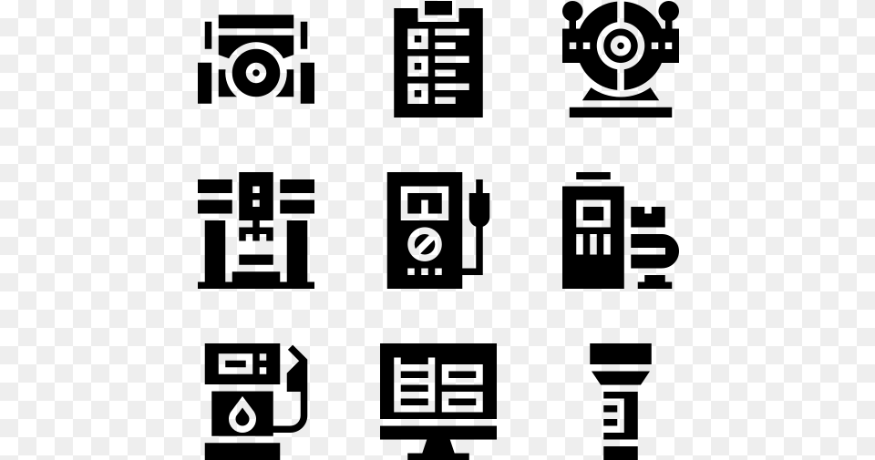 Factory Hardware Icon, Gray Png