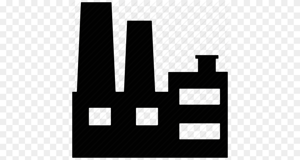 Factory Industry Manufacturing Smoke Stack Icon, Architecture, Building Free Png