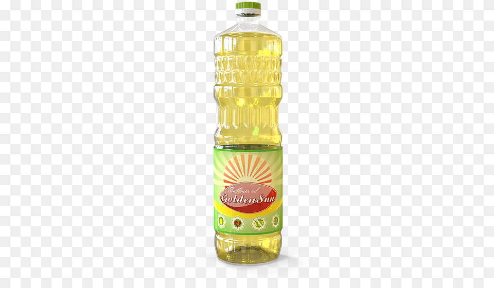 Factory Refined Deodorized Sunflower Oil Goldensun Peanut Oil, Cooking Oil, Food, Bottle, Cosmetics Free Png Download
