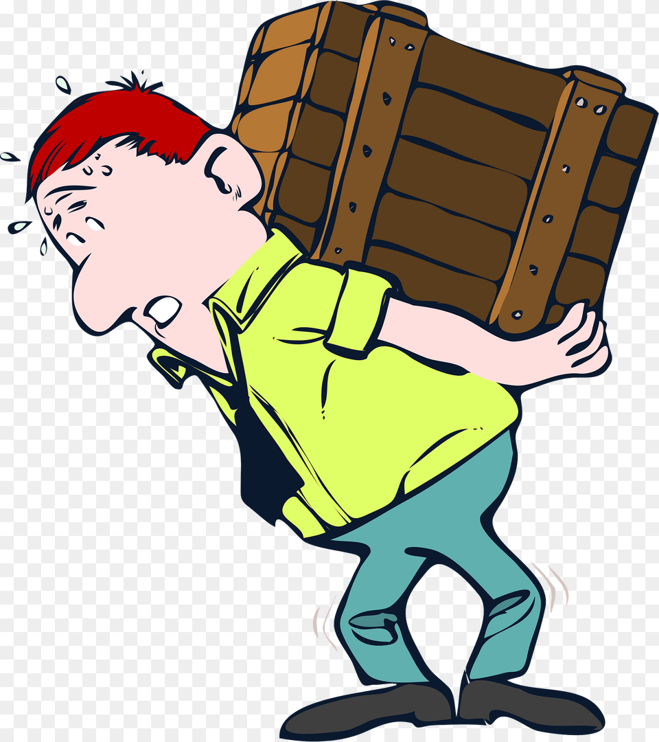 Factory Worker Carrying A Box Clipart, Baby, Person, Face, Head Free Png Download