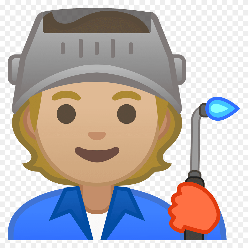Factory Worker Emoji Clipart, Lighting, Clothing, Hat, Head Free Png Download