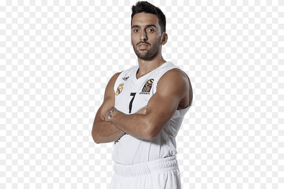 Facundo Campazzo Real Madrid 2019, Undershirt, Clothing, Person, Man Free Png Download