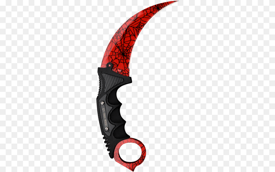 Fadecase The Knife Co Karambit Knife Cs Go, Blade, Dagger, Weapon, Smoke Pipe Png Image