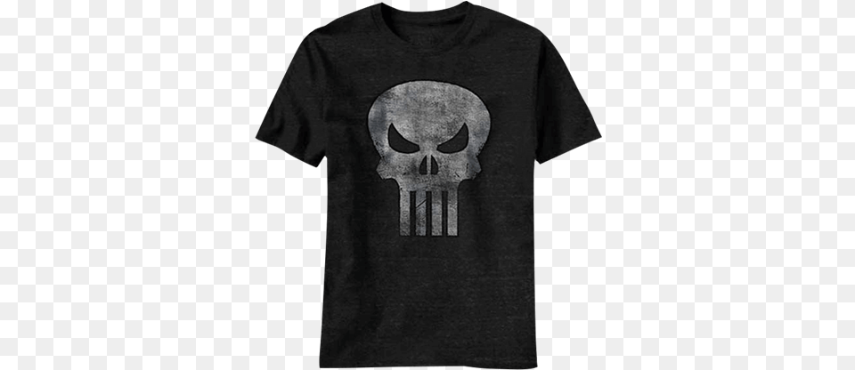 Faded Punisher Logo T Shirt T Shirt, Clothing, T-shirt Free Png