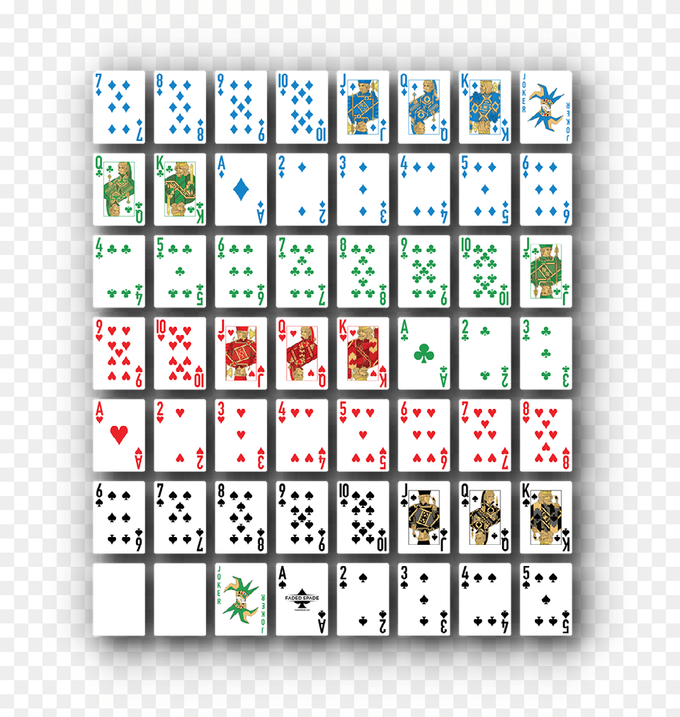 Faded Spade 4 Color Deck, Person, Game Free Png