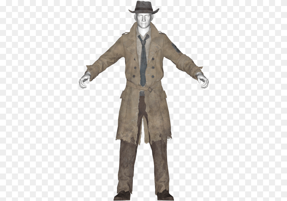 Faded Trench Coat Fallout 4 Chinese Submarine Uniform, Hat, Clothing, Costume, Person Free Png