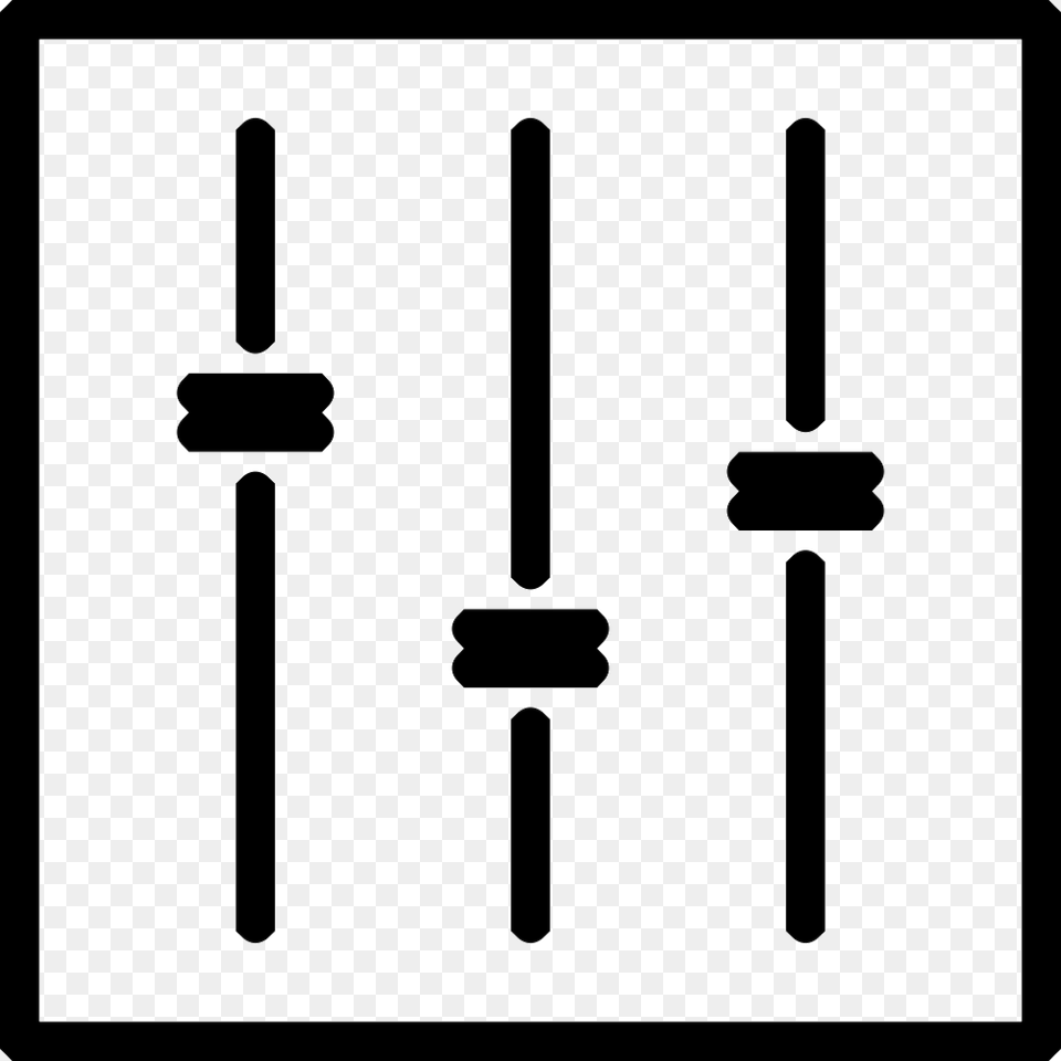 Fader Icon Svg Outline Sketch Drawing Fader, Stencil, Blade, Dagger, Knife Png