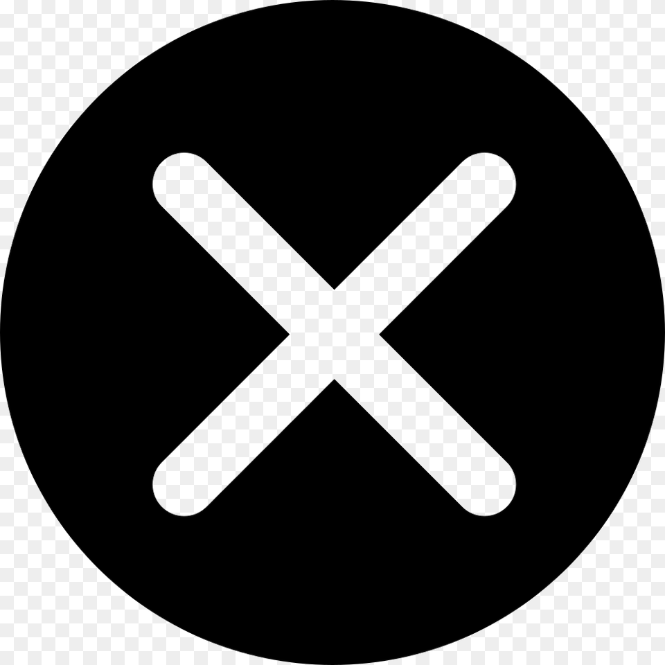 Fail Cross Icon Round, Sign, Symbol, Disk Free Png