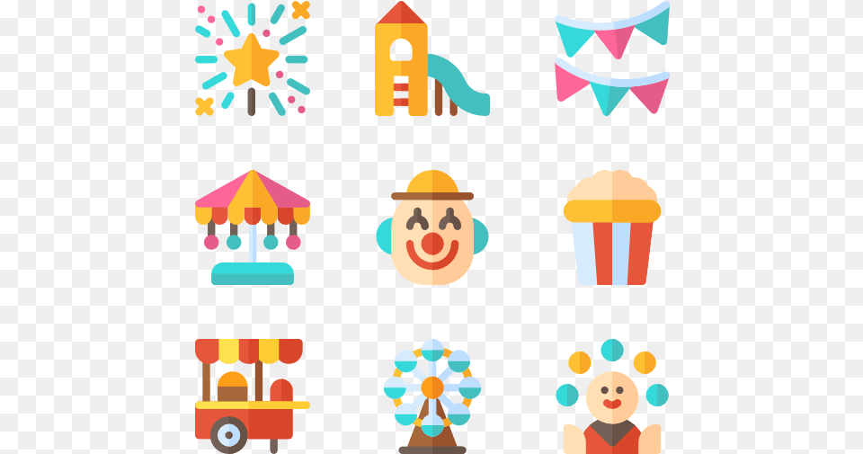 Fair Clipart Theme Park Amusement Park Vector, Cream, Dessert, Food, Ice Cream Free Png