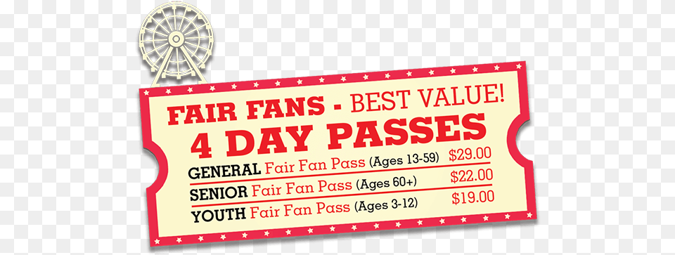 Fair Fans Pass Fair, Paper, Text, Ticket Free Png