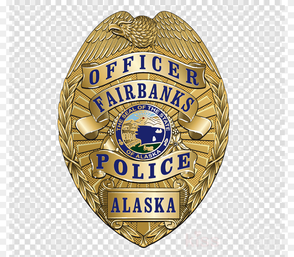 Fairbanks Police Badge Clipart Fairbanks Police Department Police Badge Transparent Background, Logo, Symbol, Ball, Rugby Free Png