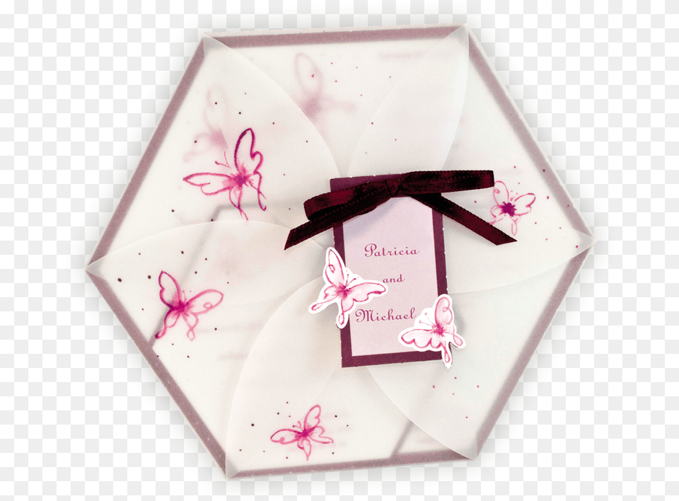 Faire Part Mariage Papillon, Flower, Plant, Plate Free Png