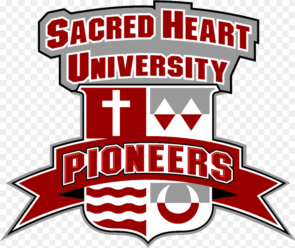 Fairfield University And Sacred Heart Logo, Badge, Symbol, Emblem, First Aid Free Png Download