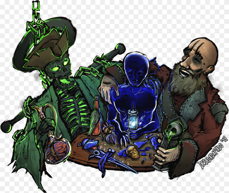 Fairgraves And Weylam Roth Sharing A Drink With A Harbinger Path Of Exile Fan Art, Publication, Book, Comics, Adult Free Png