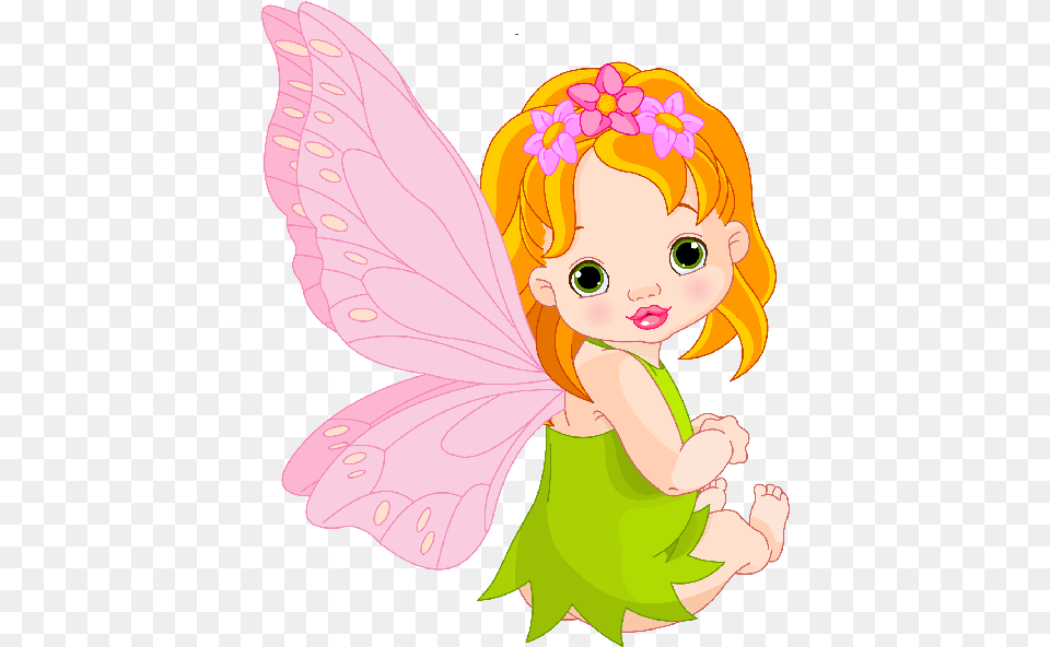 Fairies Clipart Animated Transparent Free Cute Baby Fairy, Person, Face, Head Png Image