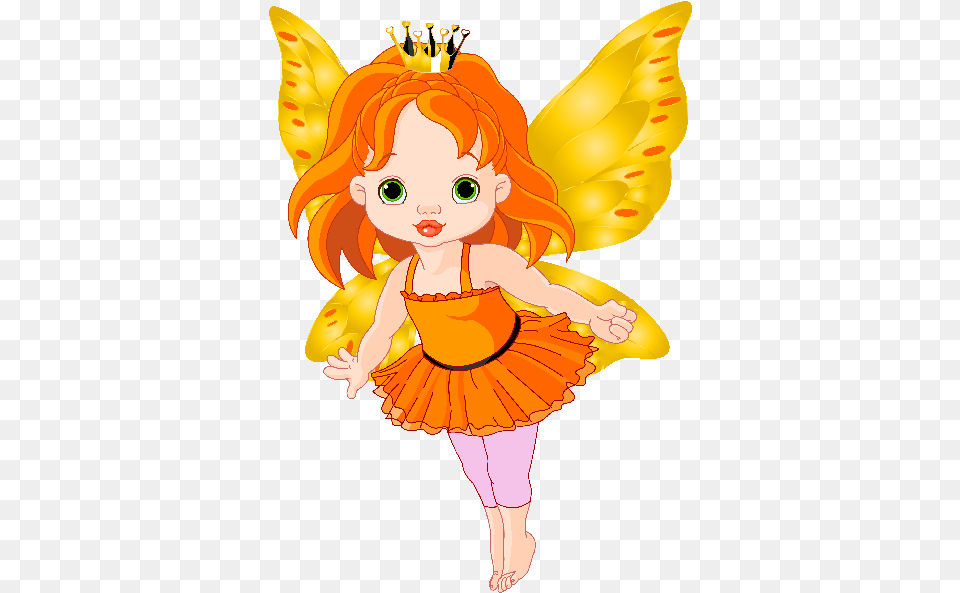Fairies Clipart Baby Fairy Beautiful Cartoon Fairy, Person, Dancing, Leisure Activities, Face Png Image
