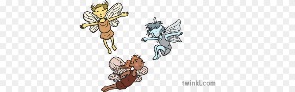 Fairies Illustration Fairy, Publication, Book, Comics, Animal Free Png Download