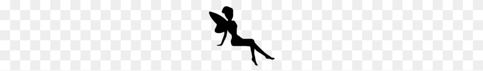 Fairies Silhouette Fairy Clip Art, Gray Free Transparent Png