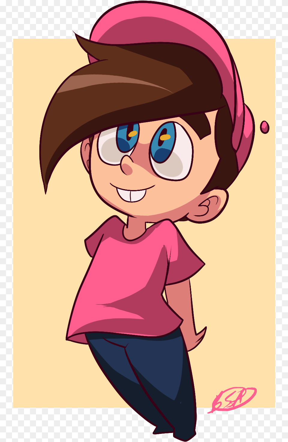 Fairly Oddparents Fan Art, Baby, Cartoon, Person, Face Free Transparent Png