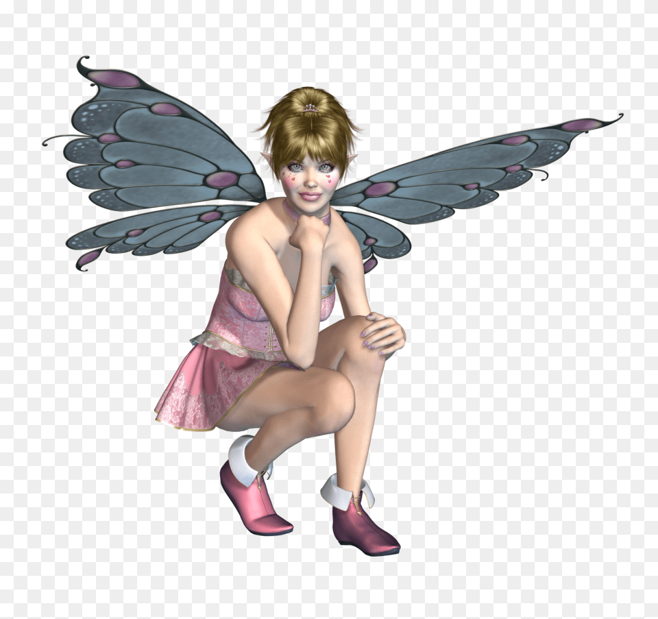 Fairy, Angel, Child, Person, Female Png Image