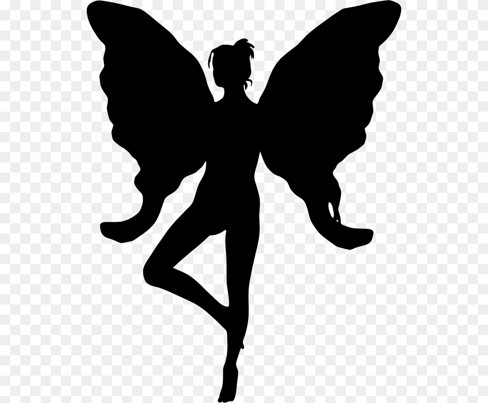 Fairy, Gray Free Png Download