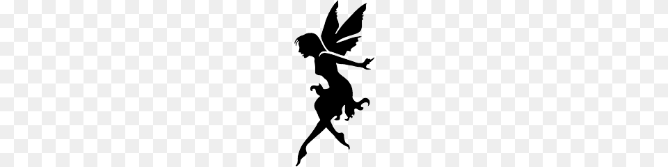 Fairy, Silhouette, Stencil, Adult, Female Free Transparent Png