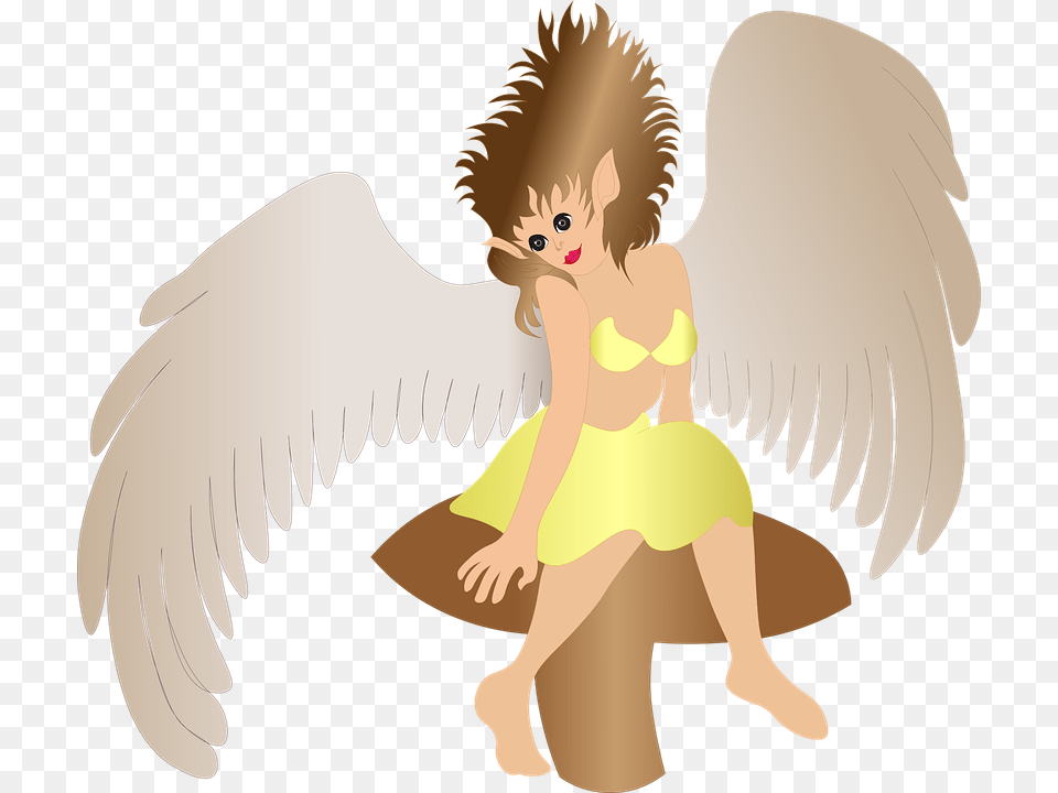 Fairy Angel Fantasy Girl Wings Elf Magic Female Cartoon, Baby, Person Png Image