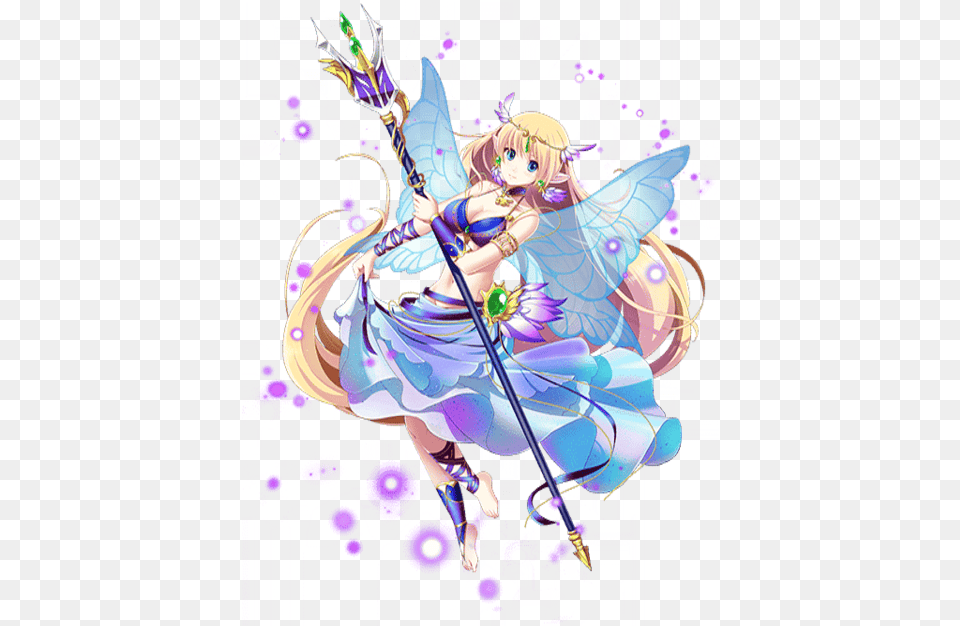 Fairy Anime Transparent Background Fairy, Book, Comics, Publication, Purple Free Png Download