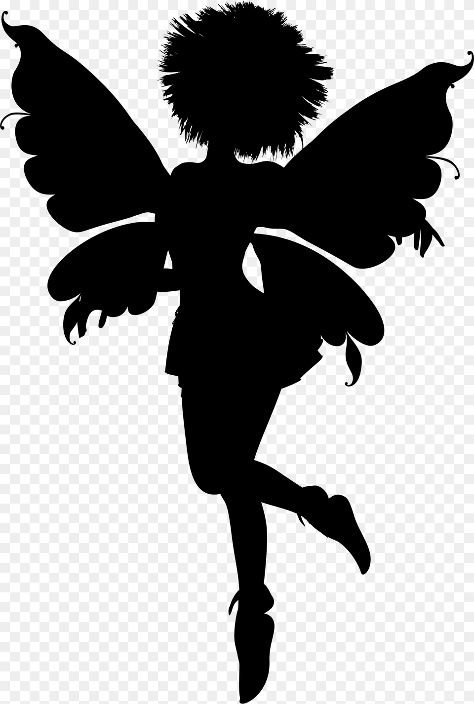 Fairy Black, Gray Png Image