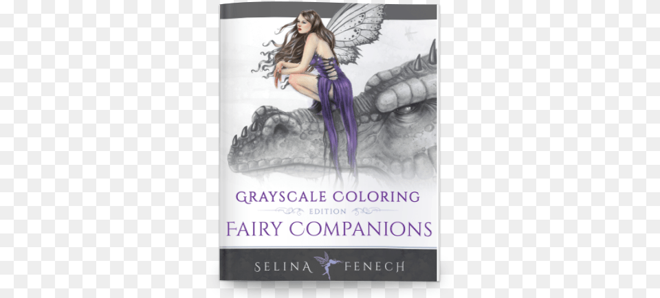 Fairy Companions Grayscale Edition Fairy Companions Grayscale Coloring Edition, Adult, Book, Female, Person Png