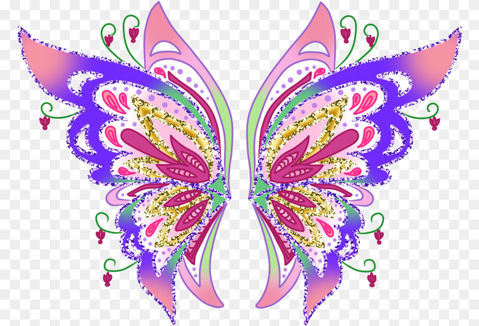 Fairy Fairywings Colorful Colorfulwings Angelwings Bloomix Wings Wings Winx, Art, Floral Design, Graphics, Pattern Free Png