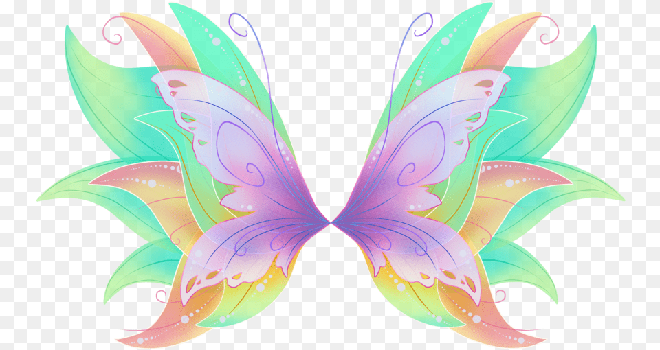 Fairy Fairywings Colorful Colorfulwings Angelwings Winx Club Daphne Mythix, Accessories, Pattern, Ornament, Graphics Free Transparent Png