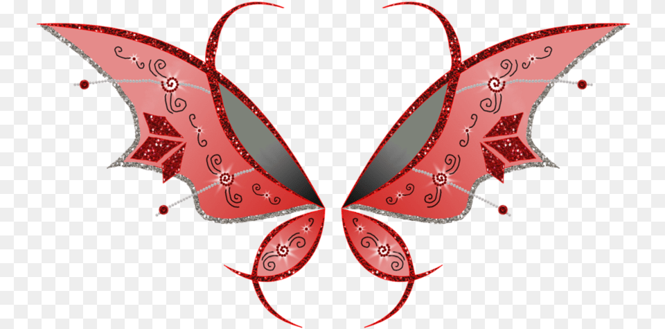 Fairy Fairywings Colorful Colorfulwings Angelwings Winx Red Believix Wings, Pattern, Accessories, Art, Graphics Png