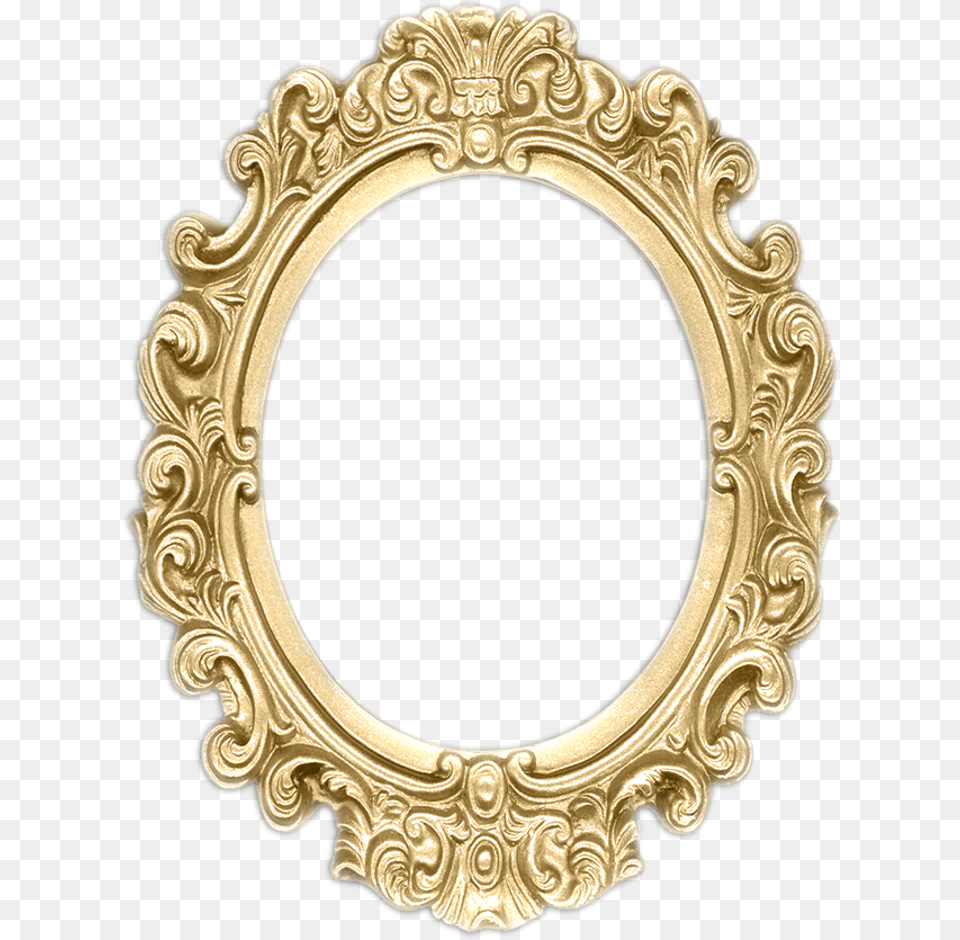 Fairy Fantasy Frames Background Round Gold Frame, Oval, Photography Png Image