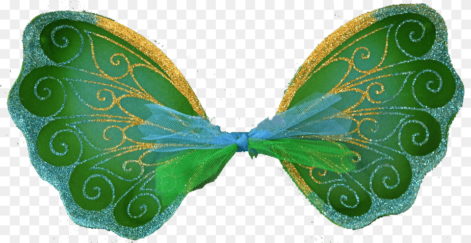 Fairy Finery Magic Fairy Half Wings Emeraldblue And Butterfly, Accessories, Pattern, Animal, Insect Free Png Download