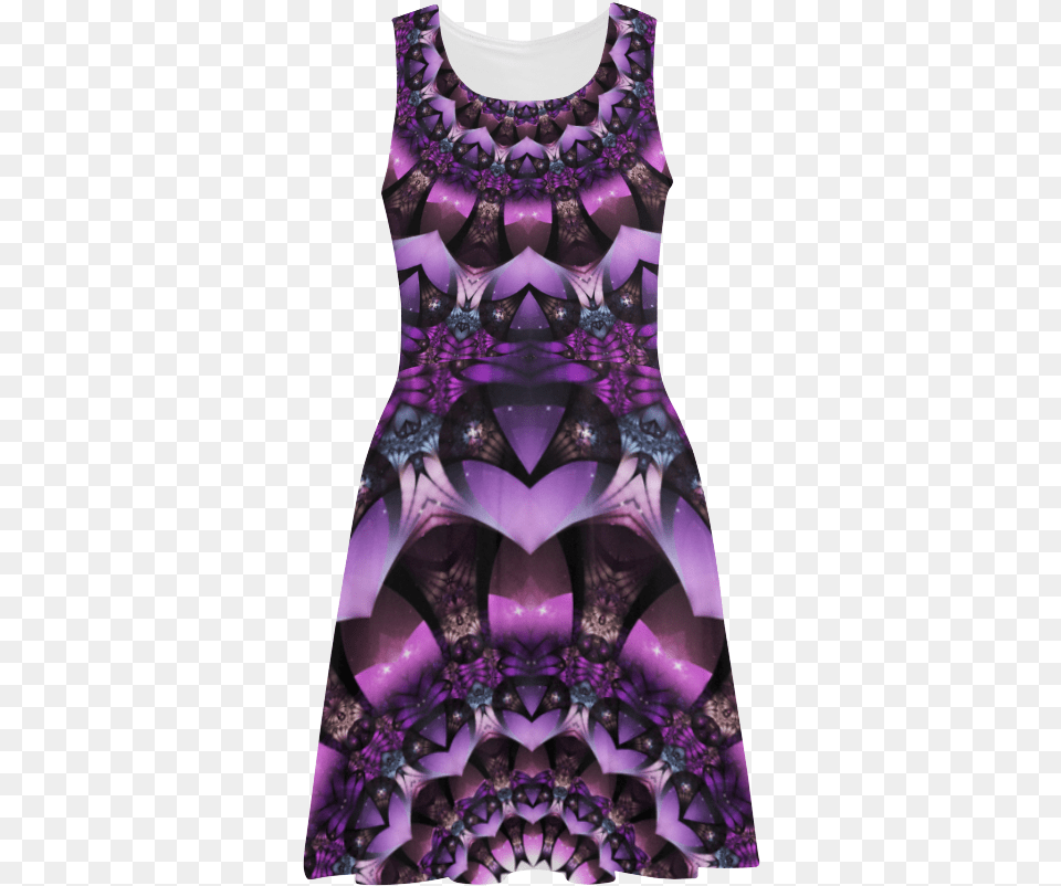 Fairy Flower Purple Stars Mandala Atalanta Sundress Active Tank, Clothing, Dress, Evening Dress, Formal Wear Free Transparent Png