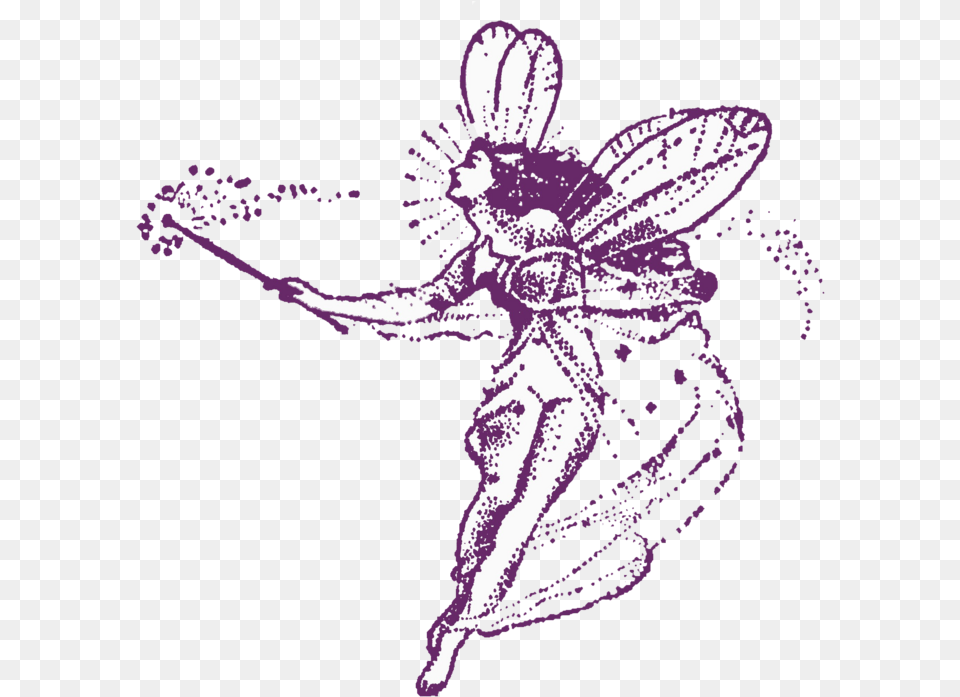 Fairy Godmother Picture Illustration, Purple, Dancing, Leisure Activities, Person Png Image