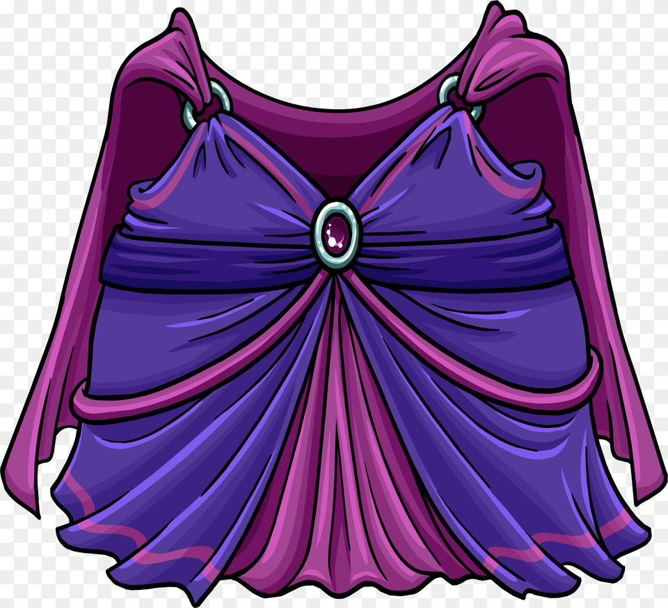 Fairy Gown Icon Club Penguin Princess Dress, Purple, Blouse, Clothing, Fashion Png Image