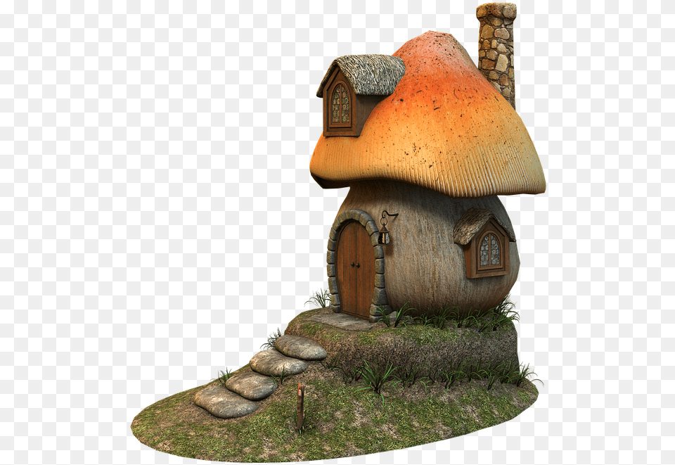 Fairy Mushroom House, Architecture, Rural, Outdoors, Nature Free Png Download