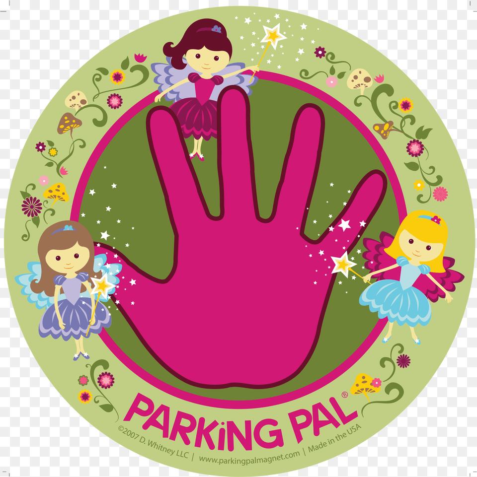 Fairy Pink Hand Print Removable Car Magnet Toddler Magnetic Handprint For Car, Purple, Clothing, Glove, Baby Free Png Download