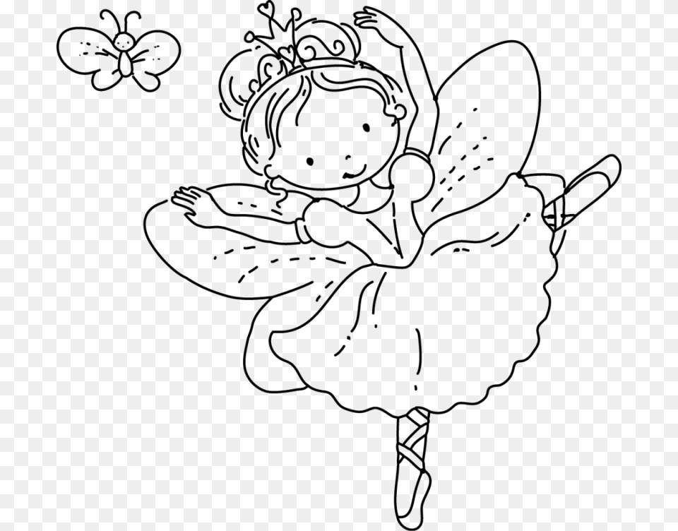 Fairy Princes Coloring Pages, Ballerina, Ballet, Dancing, Leisure Activities Png Image