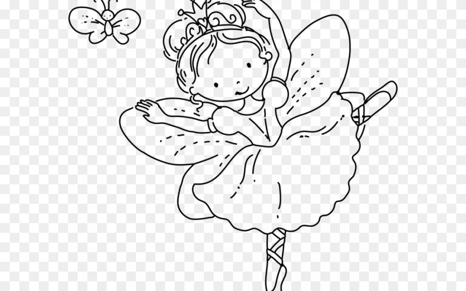 Fairy Princess Coloring Page, Dancing, Leisure Activities, Person, Ballerina Png