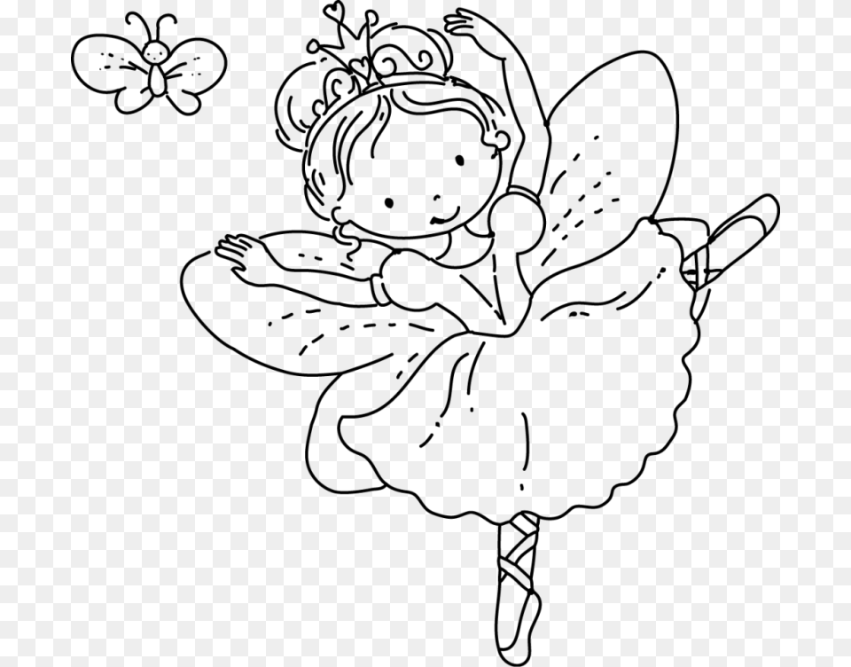 Fairy Princess Coloring Pages 1 Fairy Princes Coloring Pages, Ballerina, Ballet, Dancing, Leisure Activities Png